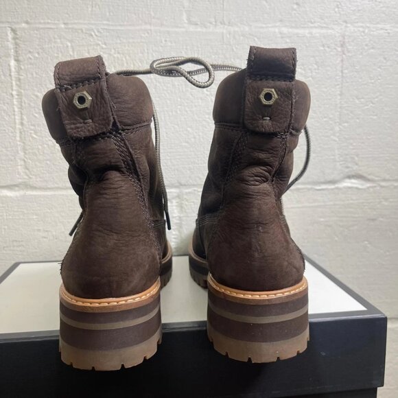 Timberland Courmayeur Valley 6" Hiking Boots A23UY Brown Leather Women's 9 US - Picture 6 of 12